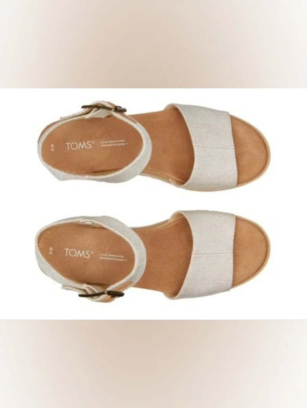Women's White Ankle-Strap Platform Sandals